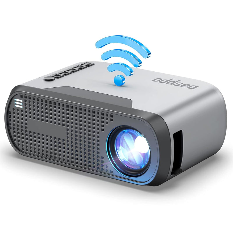 Mini Projector, 1080P, WiFi, Portable, Home/Outdoor, iPhone/Android, USB