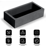 5 Pieces Crucible Metal Melting Kit, Including 2 Clay Graphite Crucible For Gold Melting Metal, 2 Graphite Stir Rod Stick, 1 Torch Smelting Casting Ingot Mold