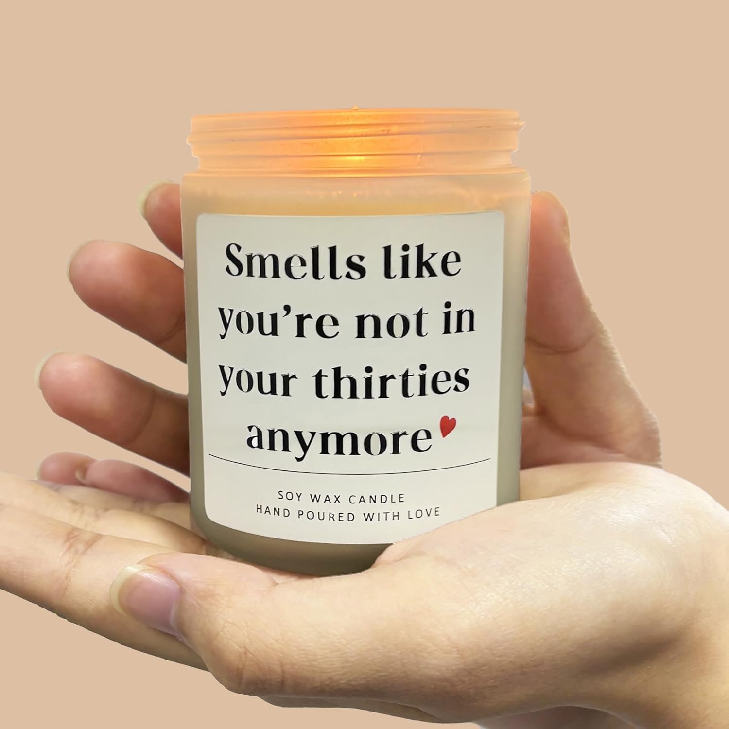 Unique 40Th Birthday Gifts, Handmade Lavender Scented Candle With A Touch Of Humor Perfect For Women Men Moms Dads Friends And Spouses 7Oz