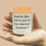 Unique 40Th Birthday Gifts, Handmade Lavender Scented Candle With A Touch Of Humor Perfect For Women Men Moms Dads Friends And Spouses 7Oz