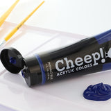 Acrylic Paints, 4 Oz. Tube - Phthalo Blue, Perfect For Artists - Quality Acrylic Paint Heavy Body Paint Artist And Student
