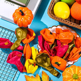 45pcs Thanksgiving Fall Leaves Balloons Orange Gold Burgundy Maple for Autumn Party Decor