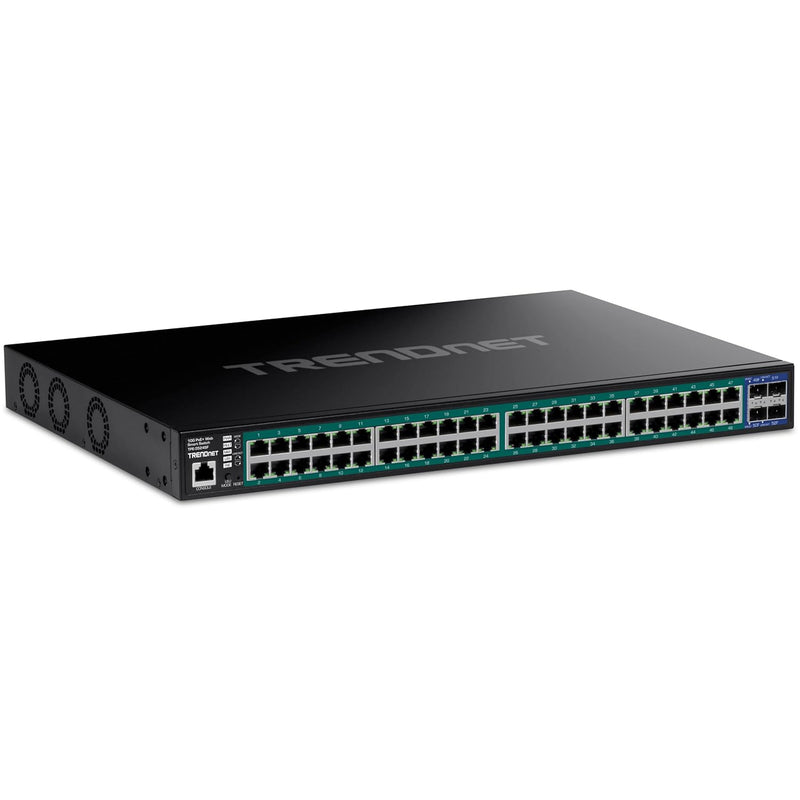 TRENDnet 52-Port Gigabit Web Smart PoE+ Switch with 10G SFP+ Ports, TPE-3524SF