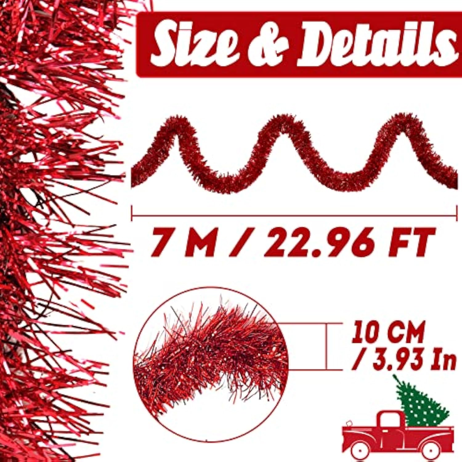 25 Feet Valentine'S Day Foil Fringe Garland Metallic Tassle Banner Wal