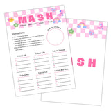 Mash - Pajama Slumber Party Games Sleepover Party Supplies For Girls, Sleepover Birthday Party Games Favor Decoration And Supplies For Her Girls Teenager Adult, Set Of 20 Games Cards -08