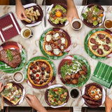 Football Party Supplies Set for 24 with Plates Napkins and Cups for Birthday Tailgate