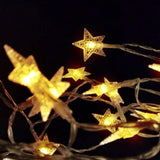 Star String Lights Battery Operated 40 Led 19.6Ft Twinkle Little Star Lights Indoor Starry Fairy Lights Warm White For P