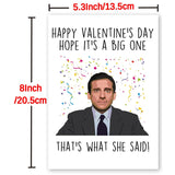 Sweet The Office Michael Scott Themed Valentine'S Day Card For Tv Show Fans, Friends, Funny Vlantines Day Gifts For Women Men