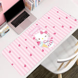 Kawaii Kitty Girly Cute Gaming Mouse Pads, Long Extended Desk Mat, Extra Large Girl Anime Mousepad Keyboard Pads For Work Game Office Home