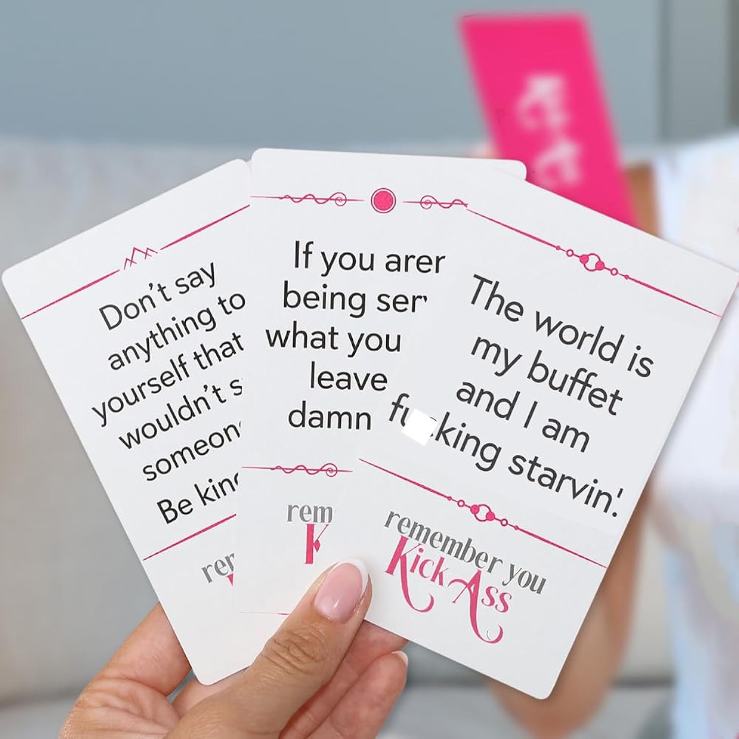 Funny Affirmation Cards For Women With Stand - Daily Motivational And Inspirational Cards - Funny Gift For Women - White Elephant Gifts Funny