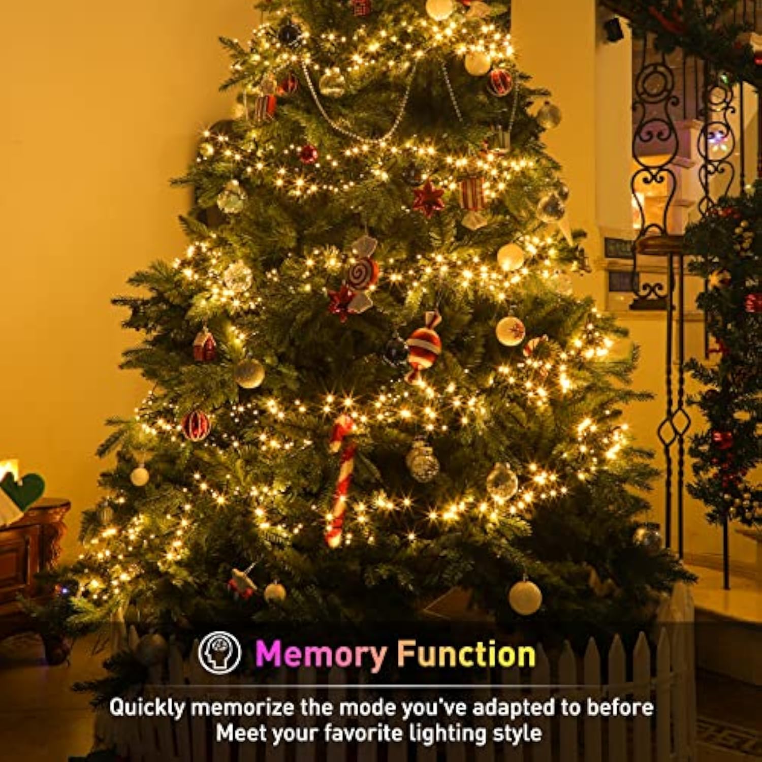 Led Christmas Cluster Lights, 760 Leds 25Ft Outdoor Waterproof Black Wire Christmas Firecrackers String Lights, 8 Modes