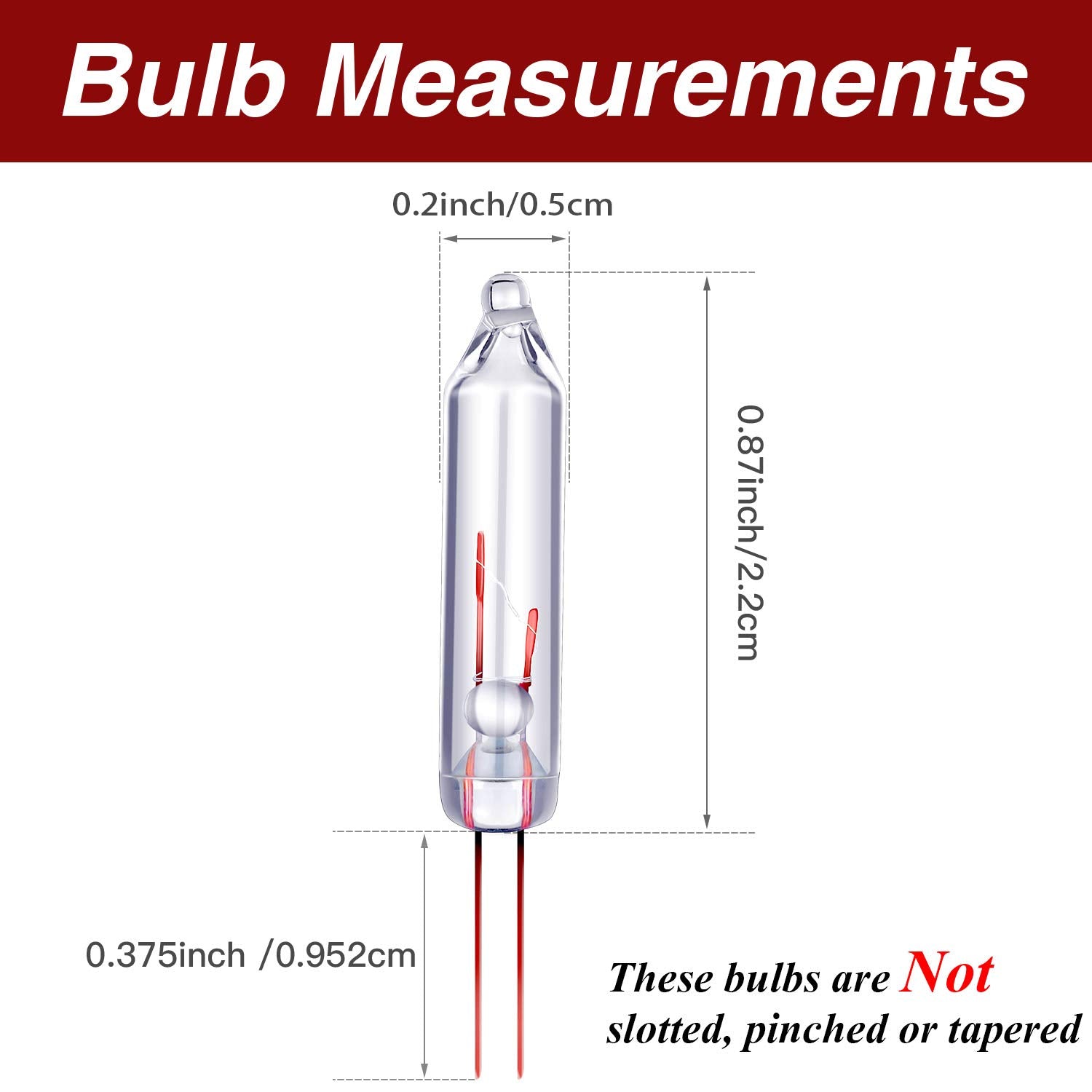 1600 Pieces 2.5 Volt Mini Christmas Replacement Light Bulbs For Christmas Trees Light Decoration Supplies, 0.17 Ampere,