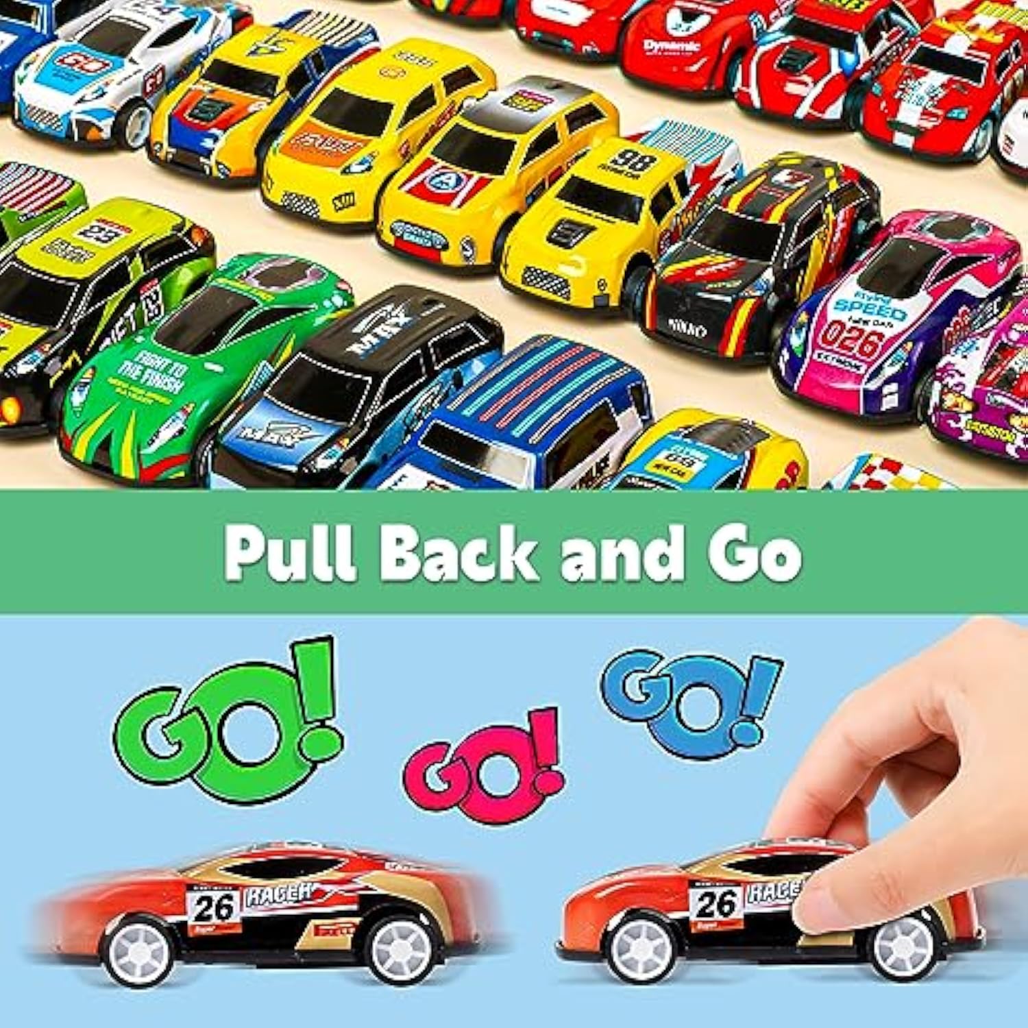 30 Pcs Pull Back Cars Party Favors For Kids 4-8 8-12, Mini Vehicles Toy Bulk, Party Favor Race Cars Toys, Goodie Bag Stuffers For Birthday Party