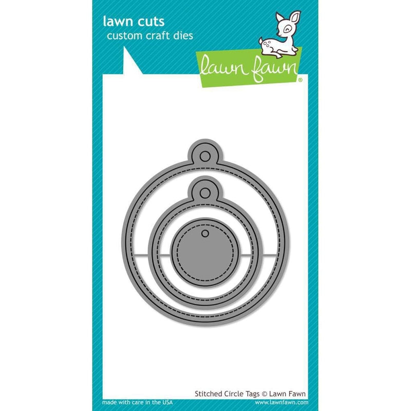 Lawn Cuts Die Stitched Circle Tags