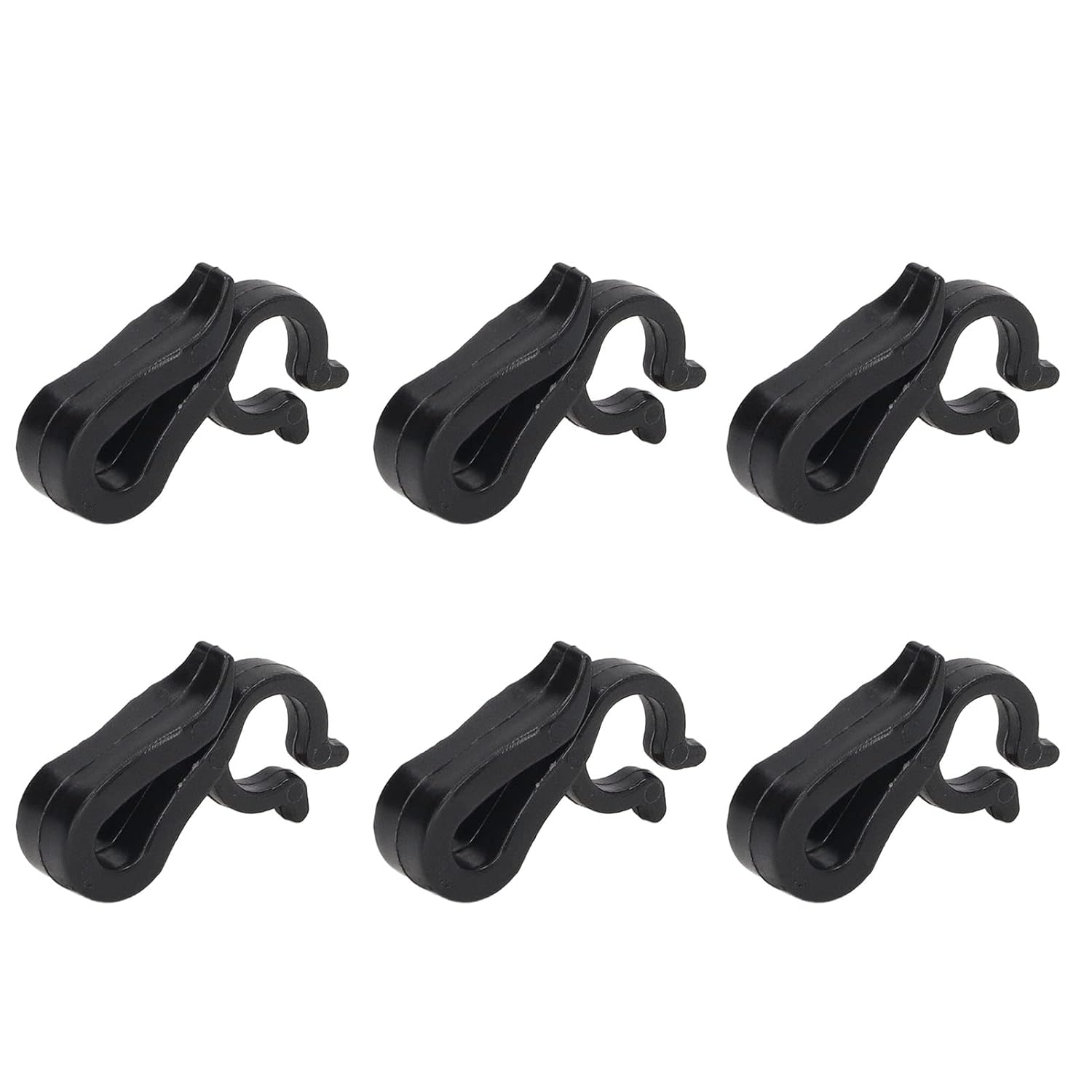 Reusable Christmas Light Clips, Hardware Hooks Gutter Light Clips Outdoor For Party Festival Christmas 120 Pcs (Black)