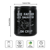 Like Father Like Daughter Candle Gift For Dad From Daughter, Lavender Pine Scented Candle 7Oz Soy Wax Aromatherapy Candle,Gift For Daddy, Daughter, Father’S Day, Birthday