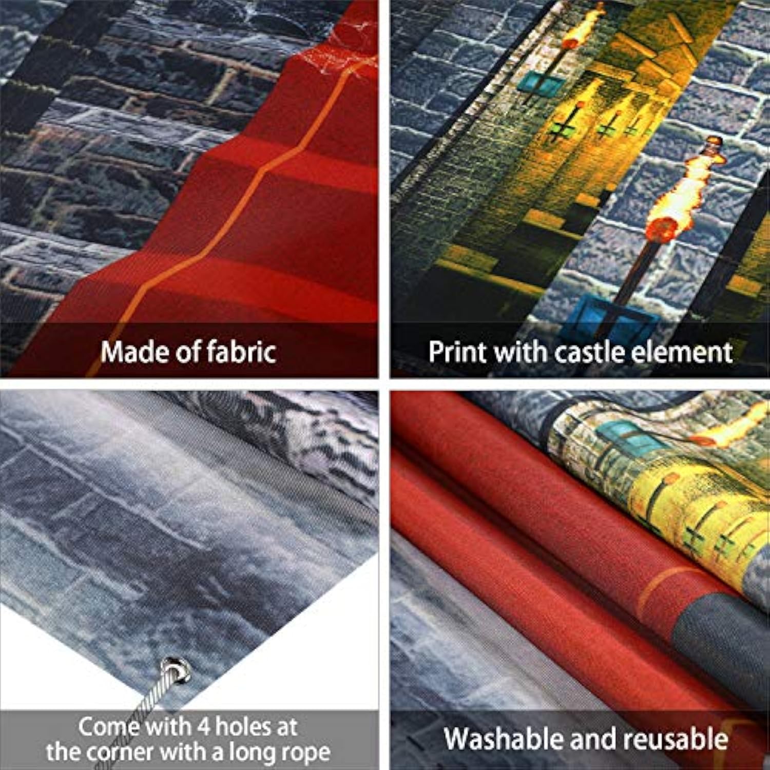 Halloween Castle Entrance Door Cover 34.8 X 78 Inches Castle Door Backdrop Decoration Medieval Entrance Banner For Birthday Photo Vampire Halloween Party