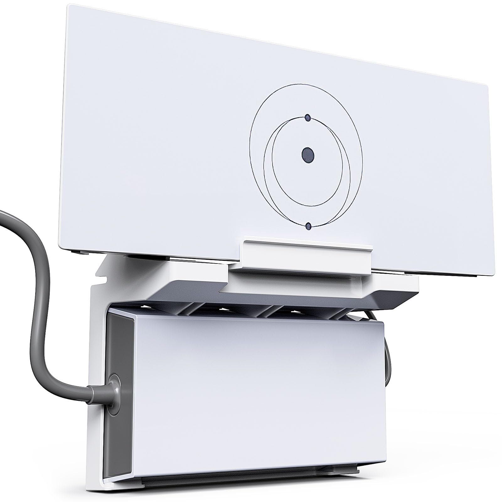 Starlink Gen3 Router Wall Mount, 2-in-link Router Mount Modem Bracket for Gen3 UTR-32 Router & Power Supply, Space Saving ABS Starlink Accessories
