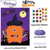 Halloween Games For Kids: Party Games Activities - Pin The Eye On The Monster & Tail