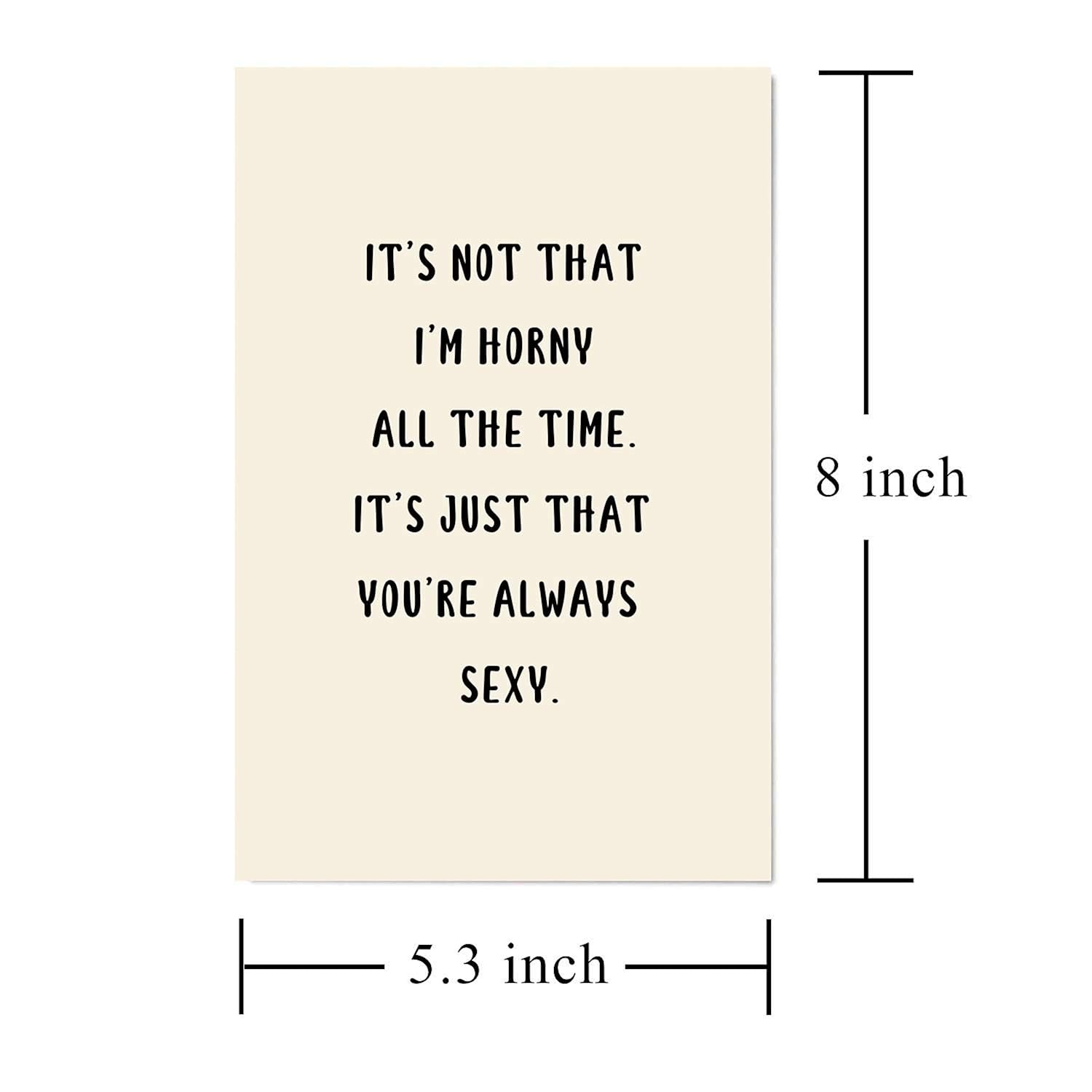 Sexy Card, Funny Anniversary Card, Birthday Card, Naughty Valentine'S Day Card For Him Or Her