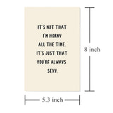 Sexy Card, Funny Anniversary Card, Birthday Card, Naughty Valentine'S Day Card For Him Or Her