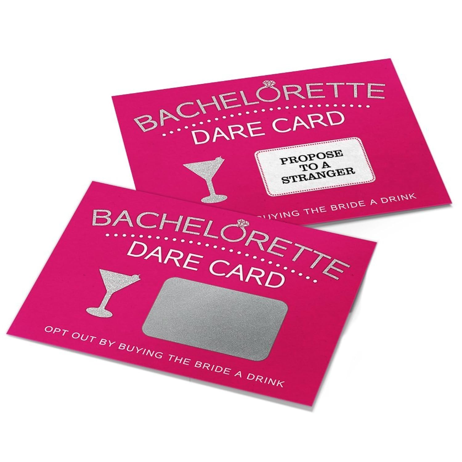 Bachelorette Dare Card Scratch Off Game, Girls Night Out, 20 Cards
