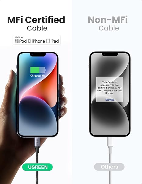 6FT USB C to Lightning Fast Charging Cable for iPhone 14 13 12 11 iPad AirPods