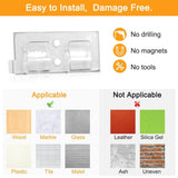 Hooks For Outdoor String Lights Clips 26Pcs Outside Clear Cord Holders For Hanging Christmas Lighting Heavy Duty Light Hook With Waterproof Adhesive Strips