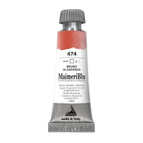 MaimeriBlu 12ml Single-Pigment Watercolor Paint - Brown Madder (Alizarin) PR206 Professional Watercolor Paint - Lightfast and Transparent Watercolor Paint Tube for Artists