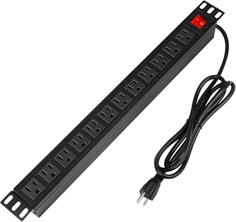 Outlet Extender Surge Protector with Shelf 5 Outlets 4 USB Ports Night Light 1800J White