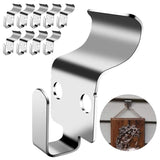 Vinyl Siding Hooks, Hold Up To 30Lbs, No-Drill Heavy-Duty Outdoor Siding Clips, Easy Install Rustproof For Hanging Christmas Wreaths & Lights 10 Pack