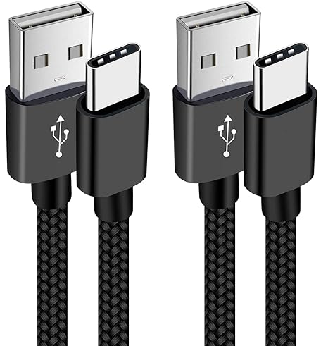 2 Pack 6FT USB C Charger Cable Braided Fast Charging Cord for Motorola Moto G Stylus G Power Samsung Android
