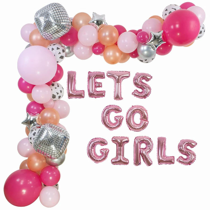 Cowgirl Bachelorette Balloon Arch Garland Kit, Western Disco Party Dec