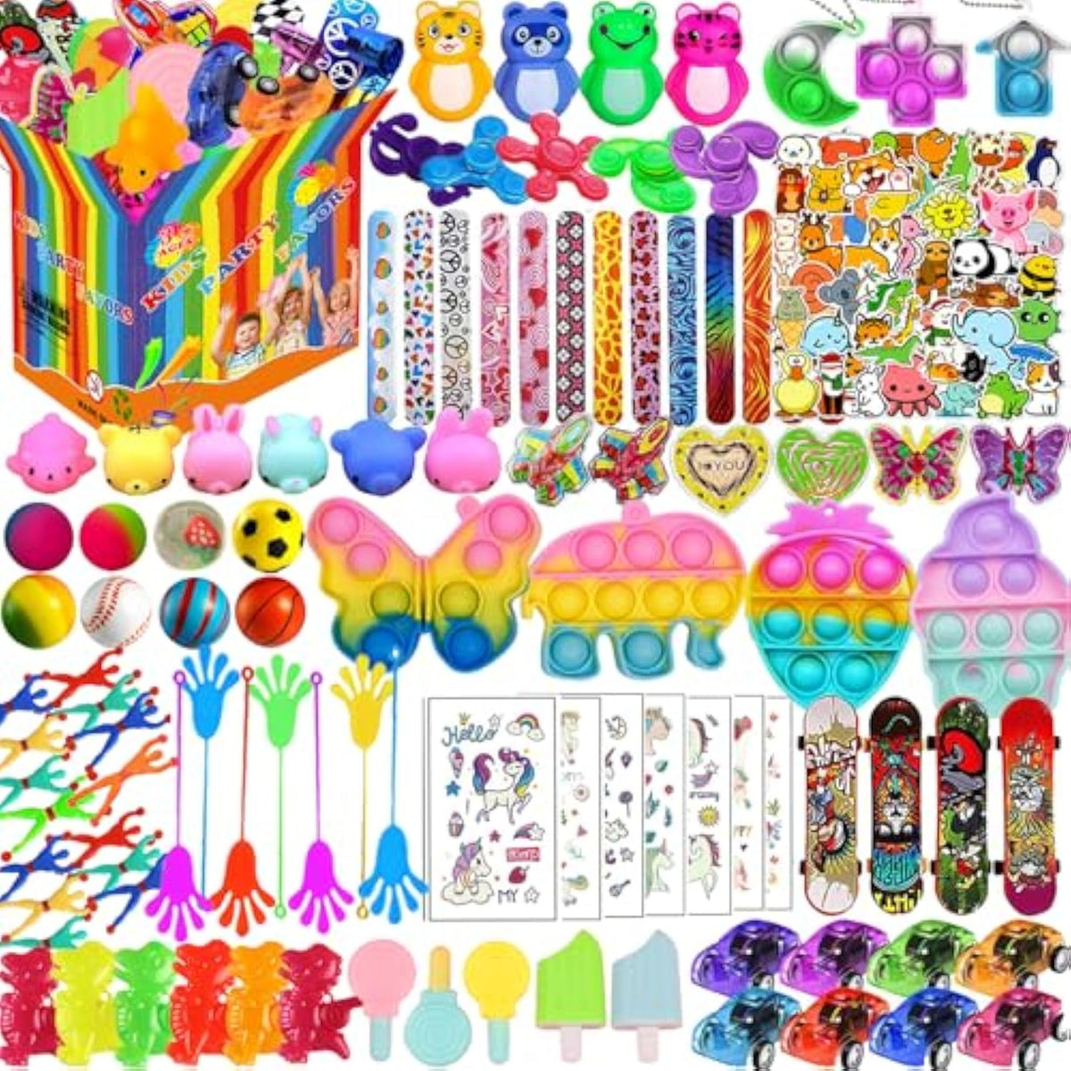 148 Pcs Party Favors For Kids 4-8-12 Assortment Toy,Treasure Box Toys For Classroom Prizes Reward,Carnival Prizes,Goodie Bags Stuffers Pinata Fillers,Stocking Stuffers For Boys And Girls