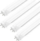 4 Pack 4FT T8 LED Bulbs 24W 3200LM 6000K Type A B Fluorescent Replacement Tubes