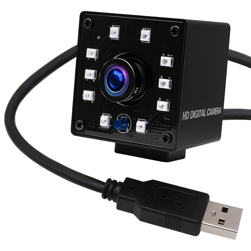 1080P Night Vision Usb Camera With Wide Angle Fisheye Lens For Computer 2Mp Mi