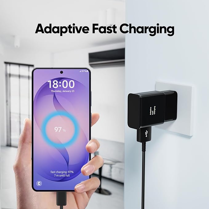 Samsung Fast Charger with 6.6FT USB C Charging Cable for Galaxy S26 S25 S24 S23 S22 S21 Note Series