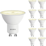 GU10 LED Light Bulb 50W Equivalent Soft White 2700K 10 Pack