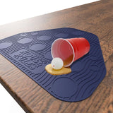 Red/Blue Silcone Beer Pong Mat (2Pc)