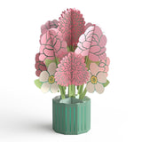 Love Pop-Up Card With Mini Bouquet For Her And Him - 3D Greeting Cards For Boys, Girls, Men, Women - Blossom Flower Shop - 5" X 7" Card - Blank Notecard & Envelope Included