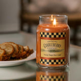 Candleberry Candles | Honey Pecan Rum Cake | Strong Fragrances For Home | Hand Poured In The Usa | Highly Scented & Long Lasting | Large Jar