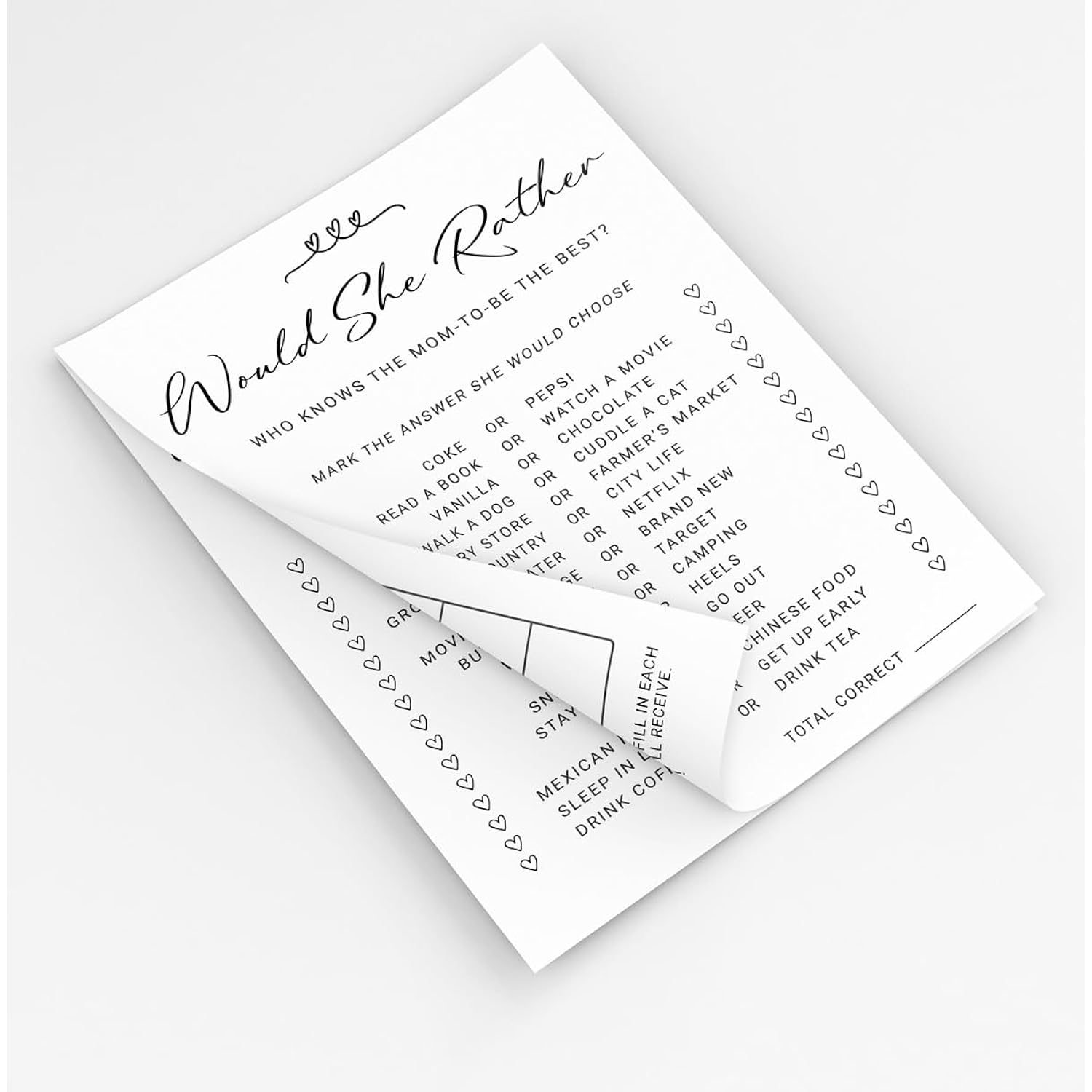 Baby Shower Game Set - 4 Games And Activities For 30 Guests, Includes Bingo, Price Is Right, Storybook Title Guessing, And Mommy-To-Be Trivia, Modern Minimalist Design For Boy Or Girl