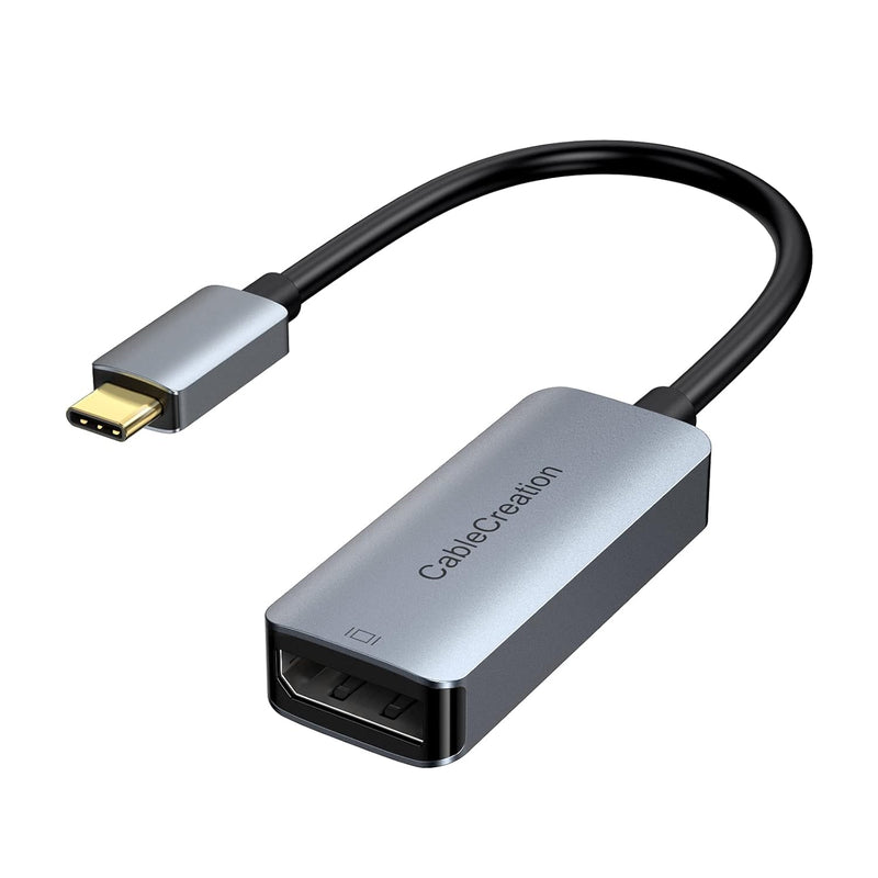 USB C to DisplayPort Aluminum Adapter 8K@30Hz 4K@144Hz HDR, CableCreation USB