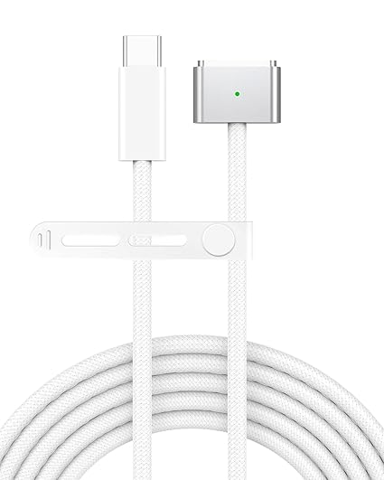 USB C to Magnetic 3 Charging Cable 6.6FT for MacBook Air & Pro Braided