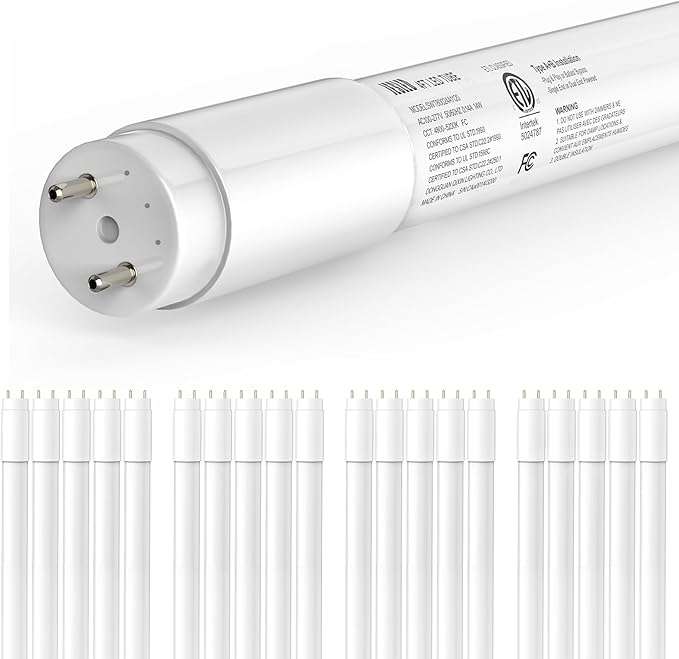 20 Pack 4FT T8 LED Tube Lights 14W 2450LM 5000K Type A B Frosted Replacement
