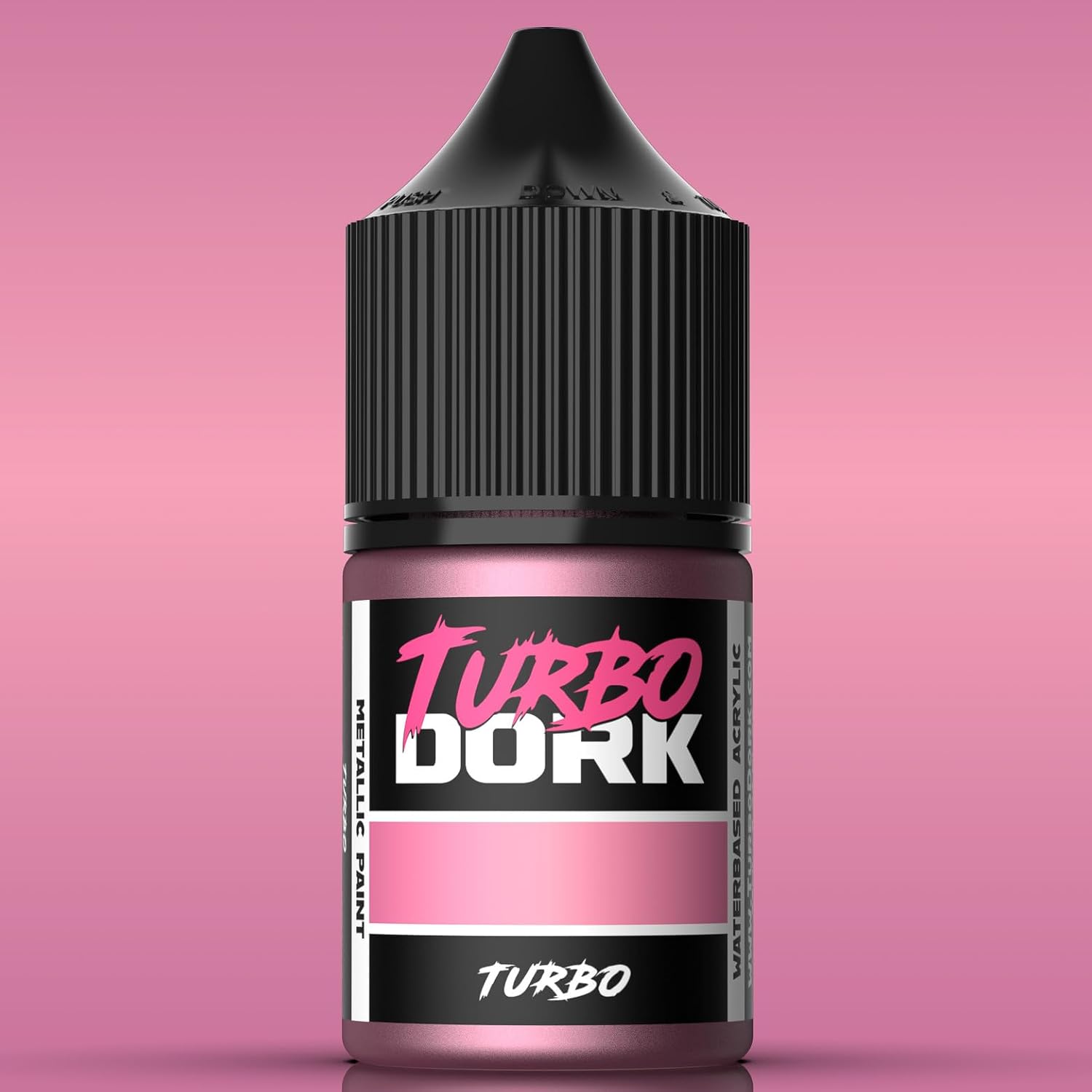 Turbo Metallic Acrylic Paint 22Ml Bottle - Water-Based Non-Toxic Metallic Finish Paint