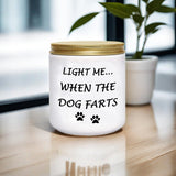 Funny Gifts For Women Unique Dog Mom Dog Lovers Christmas Birthday Gifts For Her Sister Best Friend Girlfriend Wife Stocking Stuffers Light Me When Farts Lavender Scented Soy Candles