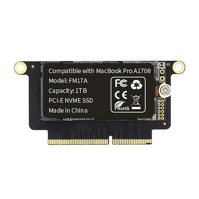 Fm17A 1Tb Pcie 3.0X4 Nvme 3D Nand Tlc Flash Ssd For Macbook Pro Retina A1708 (