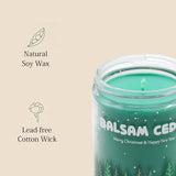Christmas Candles - Christmas Gifts For Women & Men, 4 Pack Natural Soy Wax With Holiday Scents, Perfect For Xmas, New Year, And Winter Décor