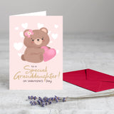 Greeting-Card (Valentine'S Day Granddaughter-Teddy Bear)
